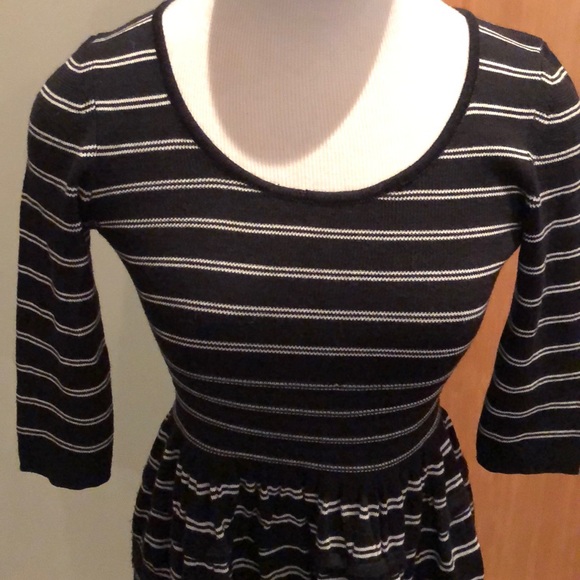 Anthropologie Sweater Dress Black XXS Petite - Picture 3 of 4